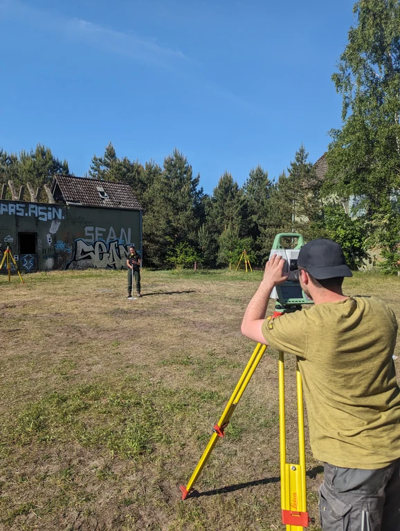 Geodätische Anwendungen auf dem THW-Übungsgelände