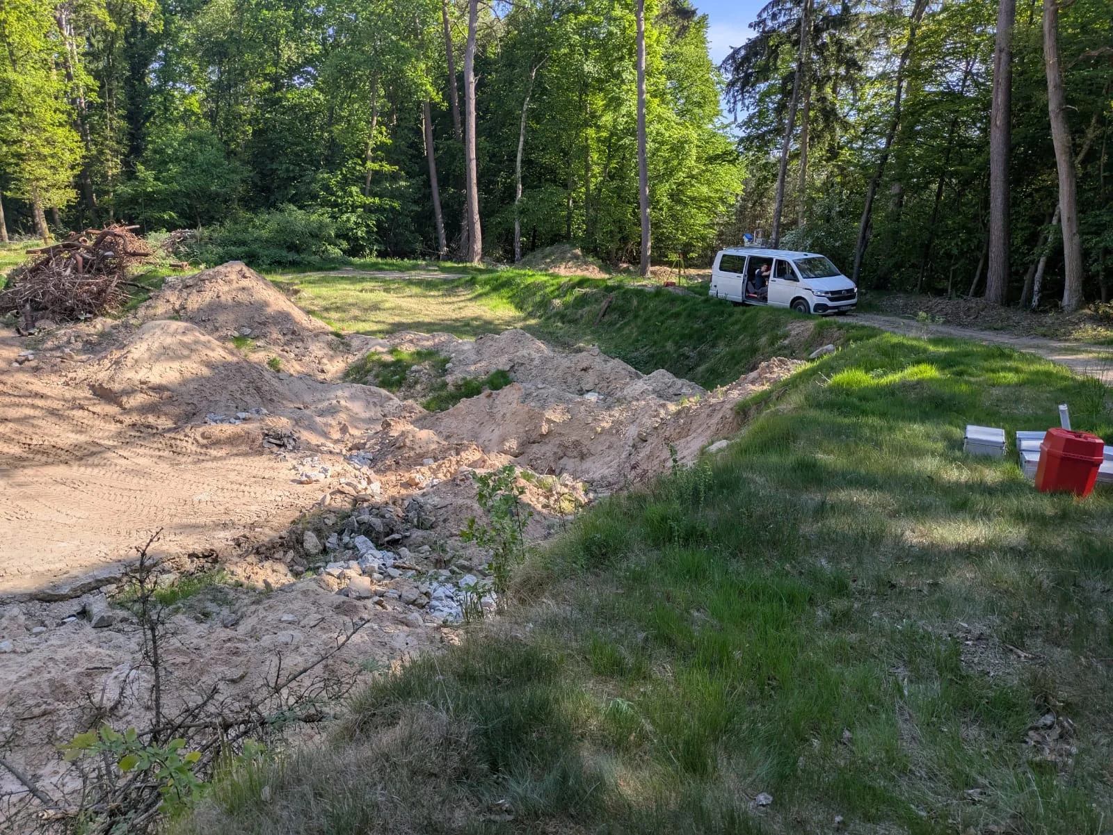 Topographie auf dem Übungsgelände